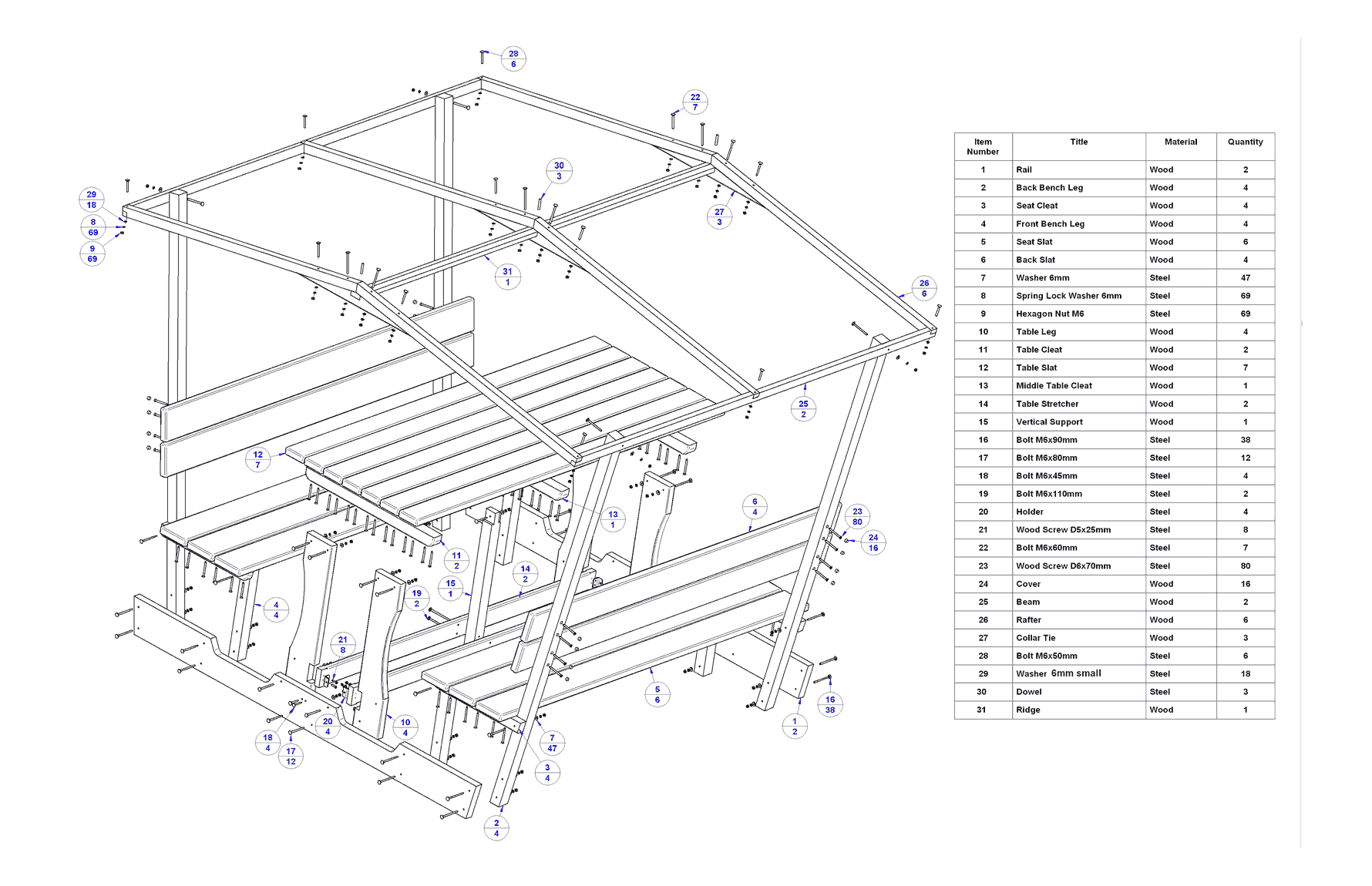 Deck with Roof Plans Free