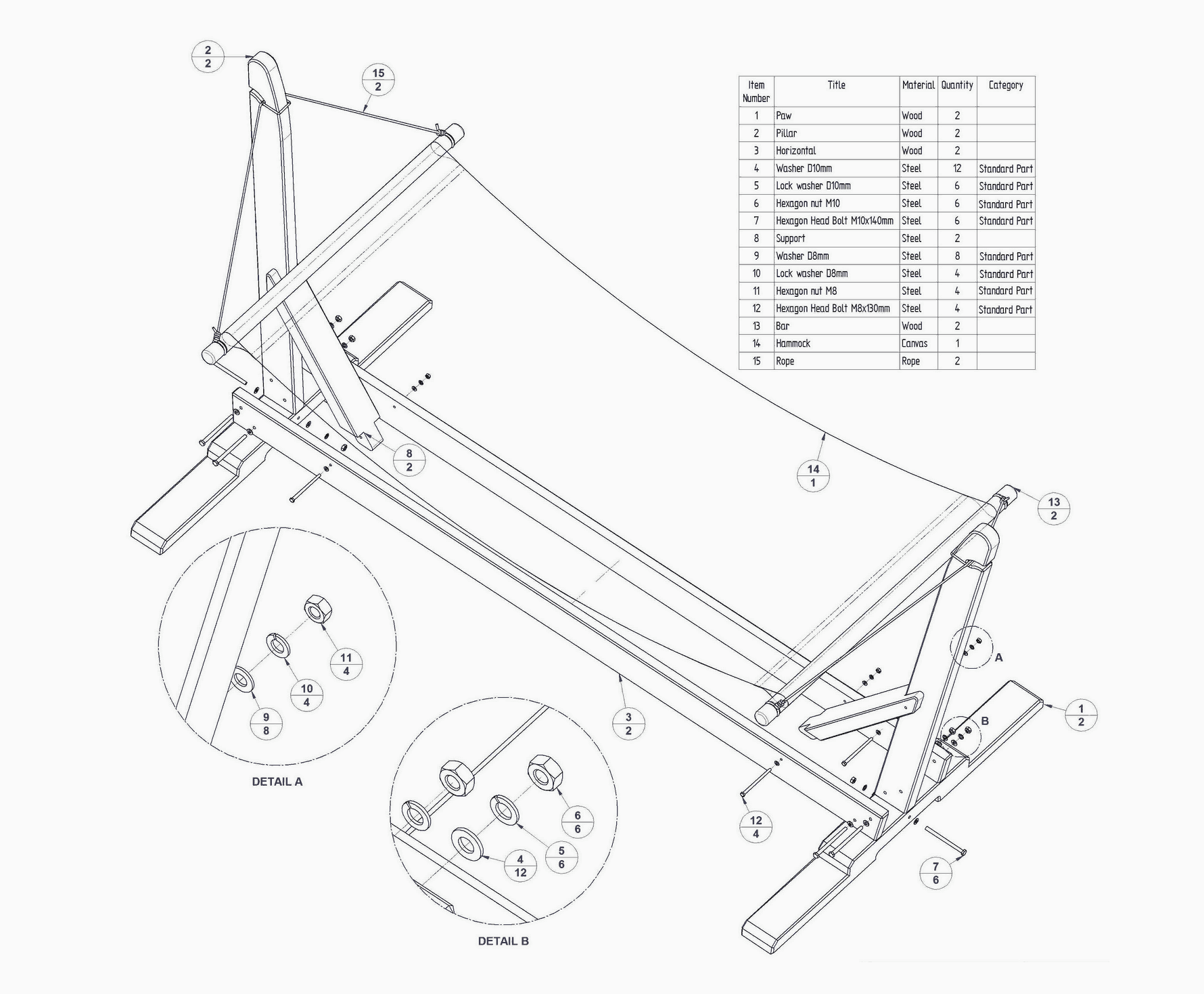 Hammock with Stand Plans