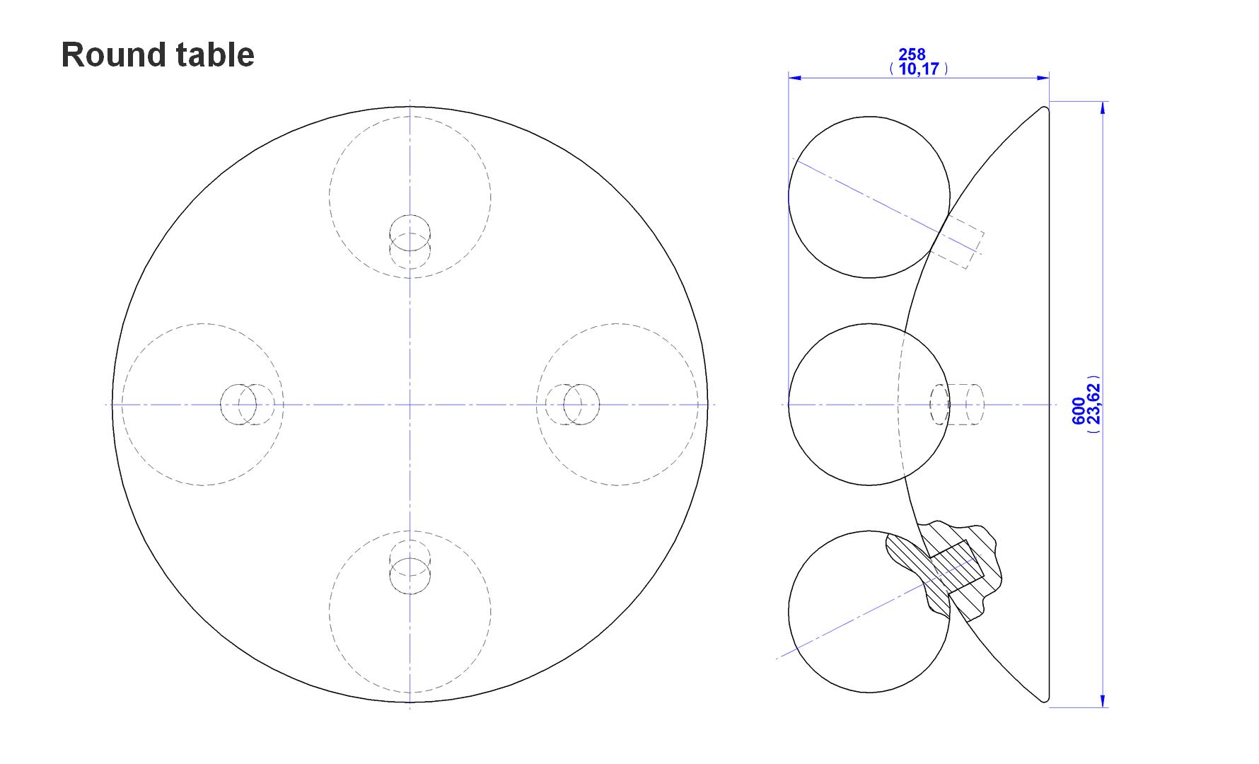 Round Table Drawing