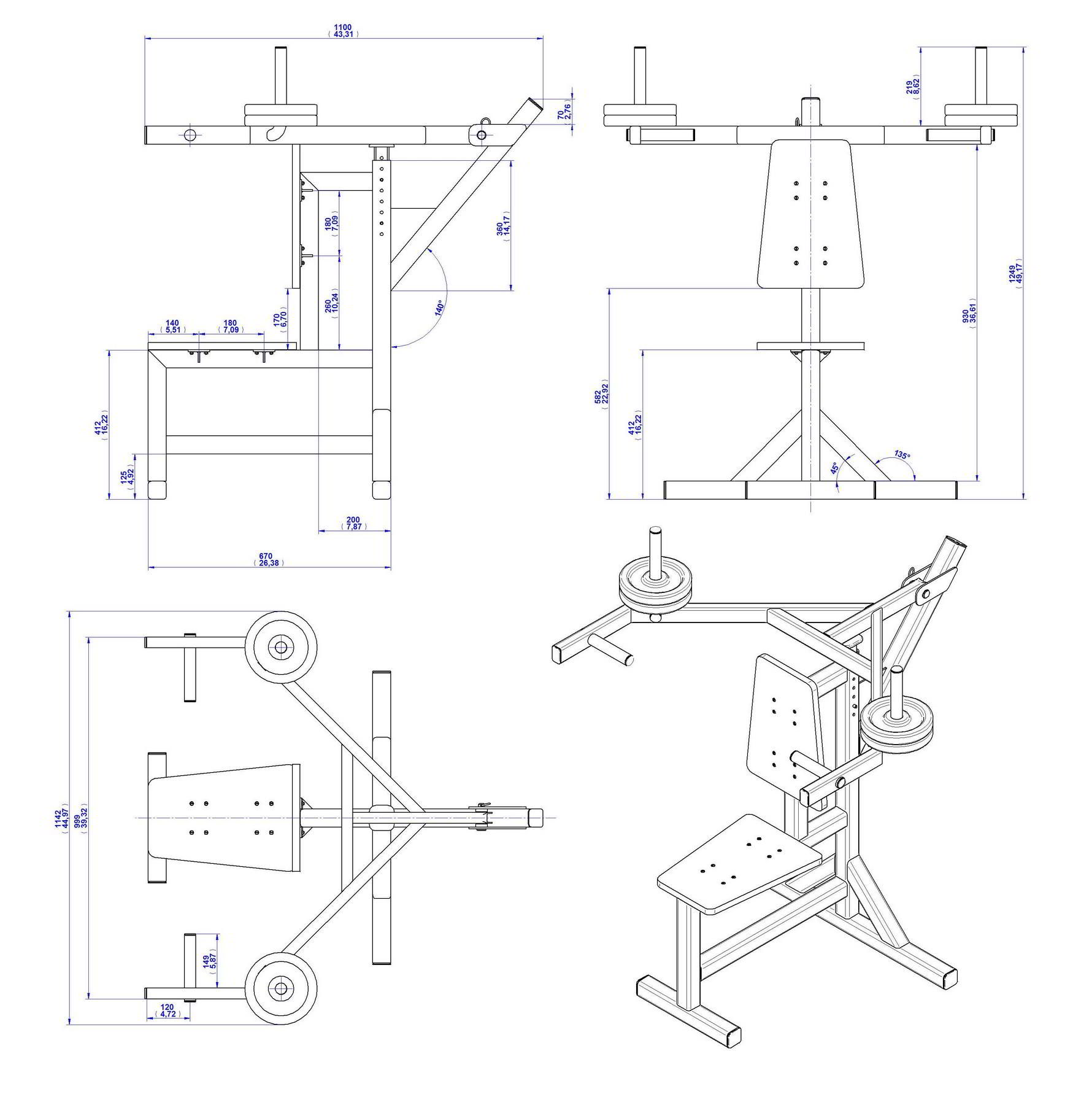Shoulder press bench plan