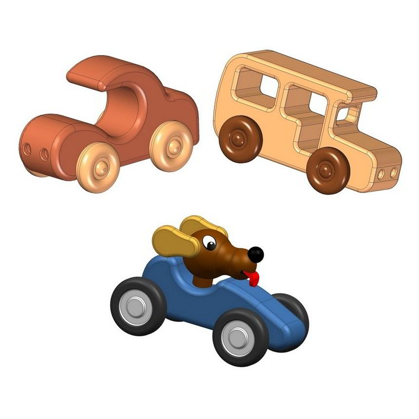 For manufacturing these toys you can use scrap wood from the workshop 