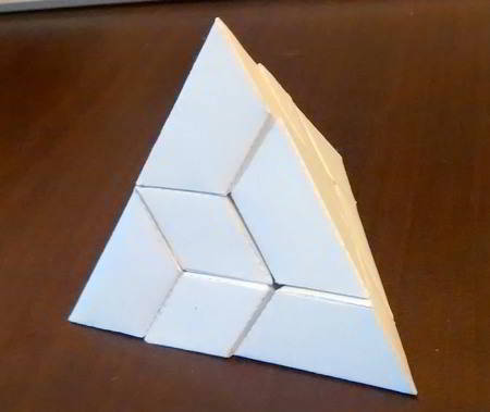 Completed pyramid puzzle