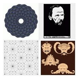 Scroll saw and fretwork vector patterns - Wood carving patterns