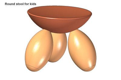 Round stool - Kids version