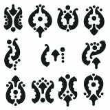 Various motifs from the same design elements
