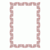 Vectorized art nouveau border pattern