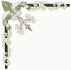 Vectorized border corner ornament - Italian style
