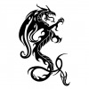 Vectorized dragon tattoo