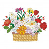 Vectorized flower bouquet design