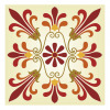 Vectorized greek marquetry ornament pattern