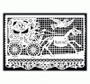 Vectorized mexican papel picado pattern