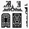 Cabinet fretwork panels 1