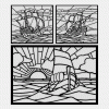 Carrack ship laser cut patterns