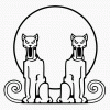 Cougars vectorized illustration