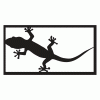 Gekon vector silhouette 