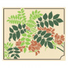 Leaves and flowers design