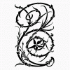 Natural ties in stencil work