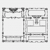 Vintage vector graphic borders