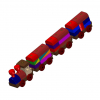 Stacking train blocks toy plan
