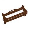 Wooden wall shelf with pegs plan