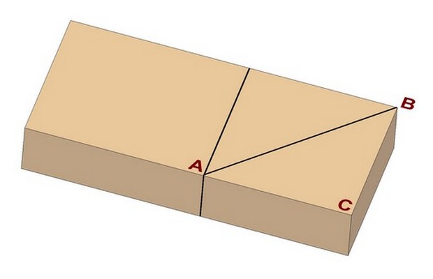 Marking a miter joint - Method 2
