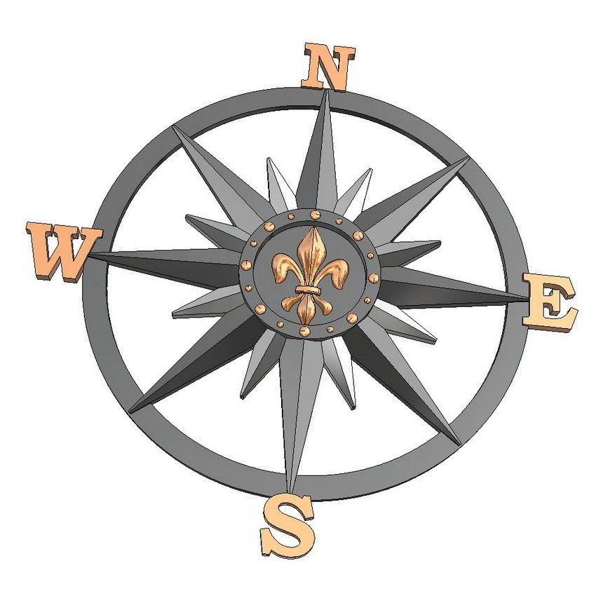 compass-rose-3d-model-craftsmanspace