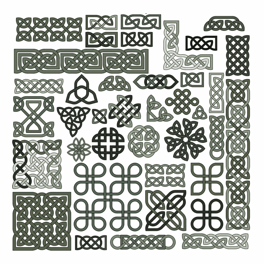 Collection of 39 Celtic knot patterns | CRAFTSMANSPACE