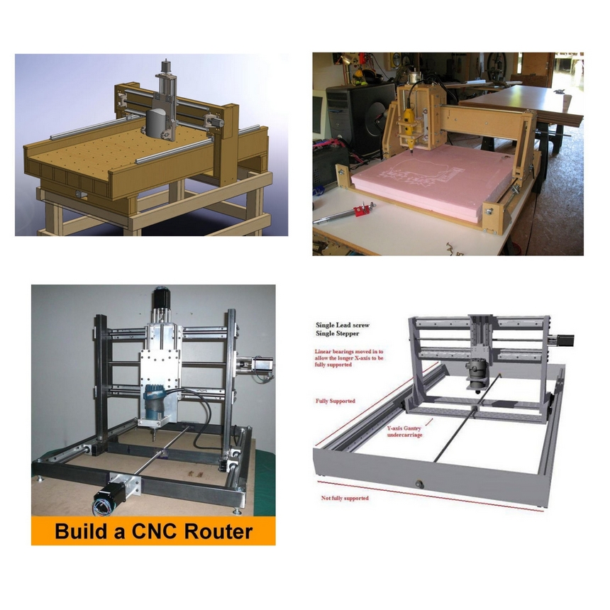 CNC router milling machine  DIY plans 