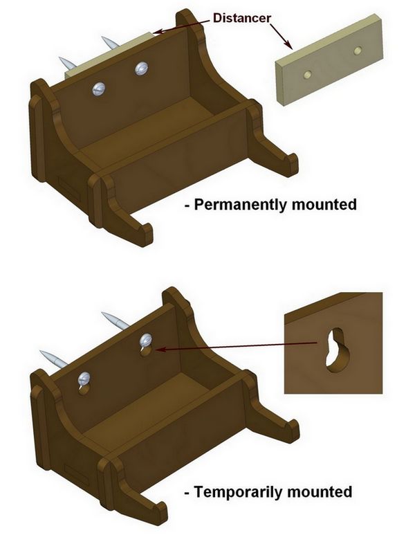 Collapsible boxes - Ways to mount