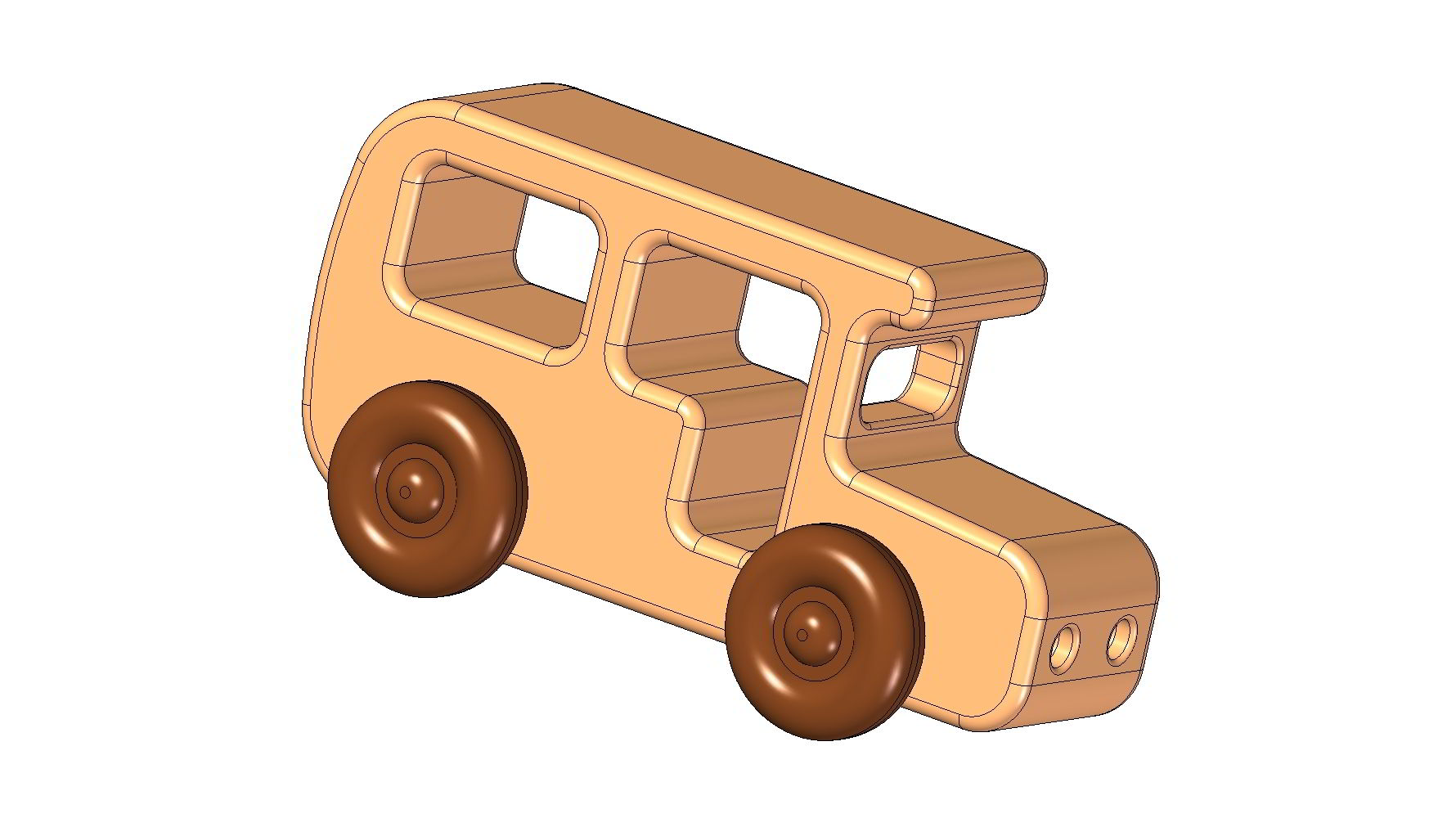 Wooden bus kids toy plan - 2,68Mb; 9 Pages