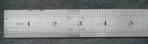 Engineer's steel ruler