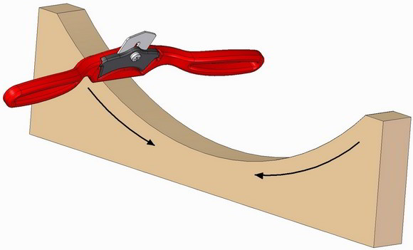 Spokeshave use - Shaping concave curves