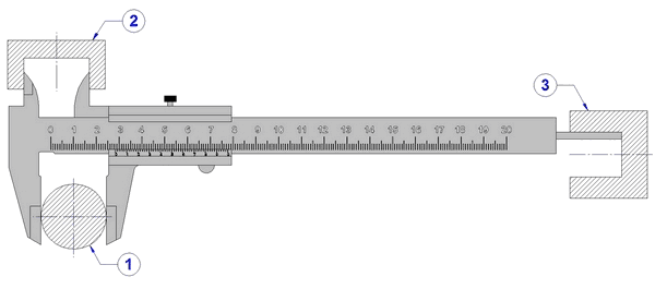 Measuring with a Vernier caliper