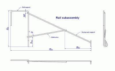 Rail subassembly drawing