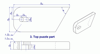 Ball puzzle box - Top part