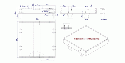 Middle sub-assembly - Assembly drawing