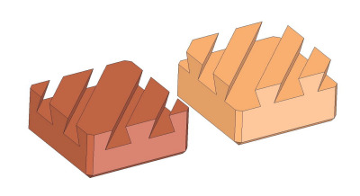 Double dovetail wooden puzzle - Solution