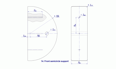 14 - Front semicircle support