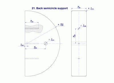 21 - Back semicircle support