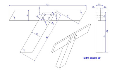 Gauge 60 degree - Assembly drawing