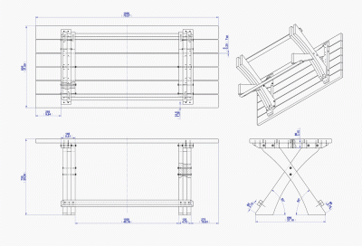 Table assembly drawing