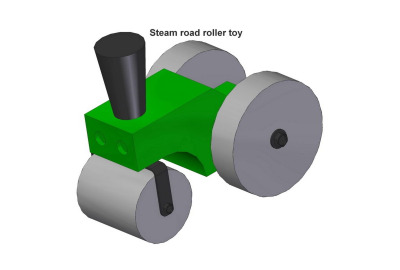 Steam road roller toy plan