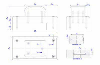 Wedge cutting jig - Assembly drawing