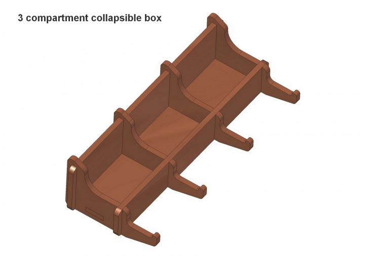 3 compartment box plan