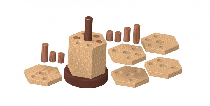 Wooden stacker puzzle plan (Version 2)