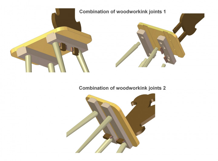 Alpine Stabelle chair - Woodworking joints