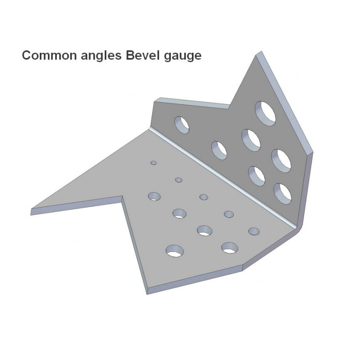 Common angles Bevel gauge plan