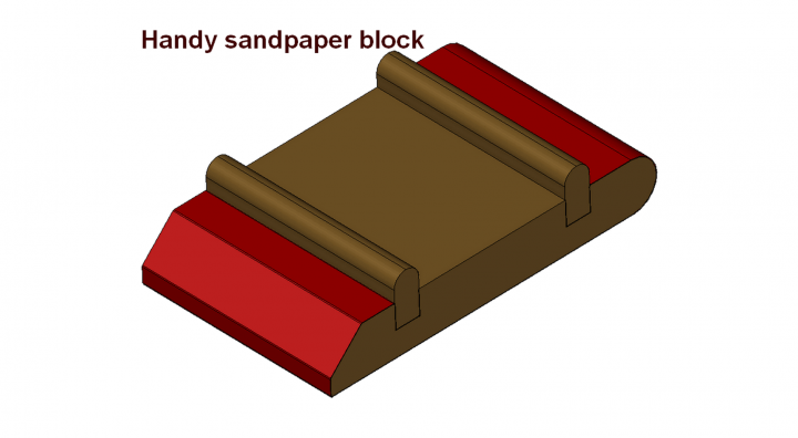 Handy sandpaper block