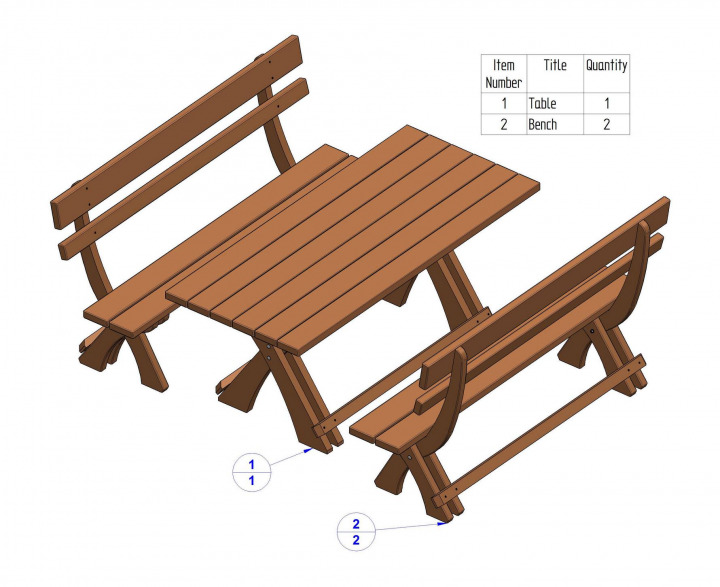 Lager seating set - Sub - assembly list