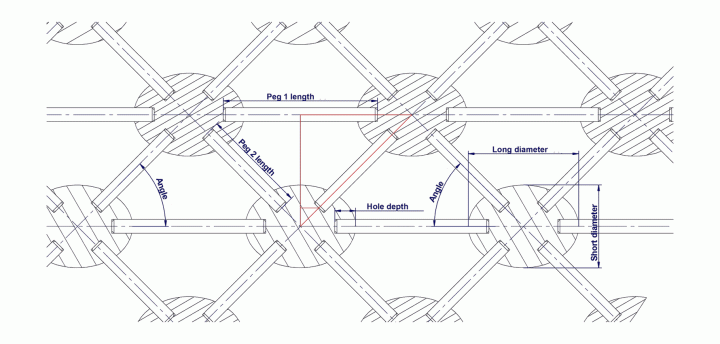 Oriental lattice work - Construction principle